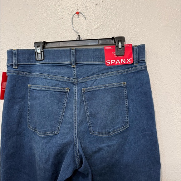 SPANX EveryWear Wide Leg Jeans XL Pacific Wash NWT - Picture 4 of 10